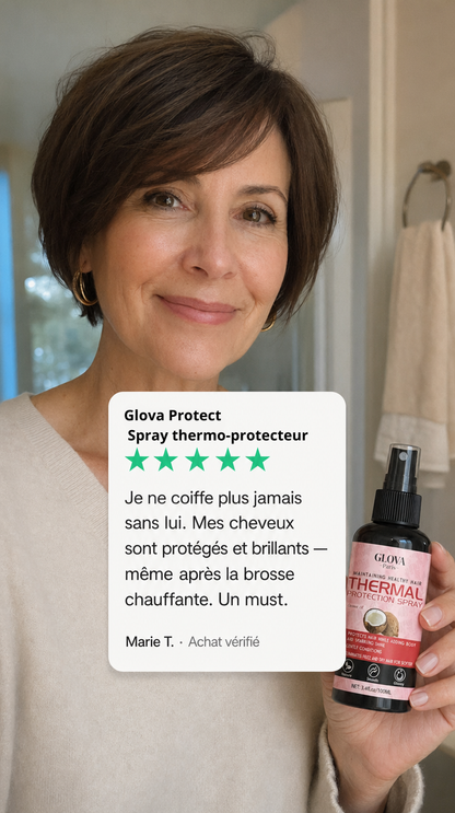 Glova Protect — Spray thermo-protecteur pour cheveux naturels et courts